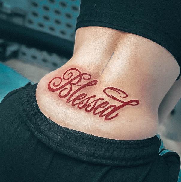 Nice Blessed Tattoos For Women