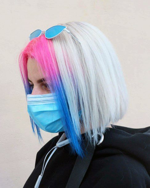 Nice Blue Hairstyless For Women