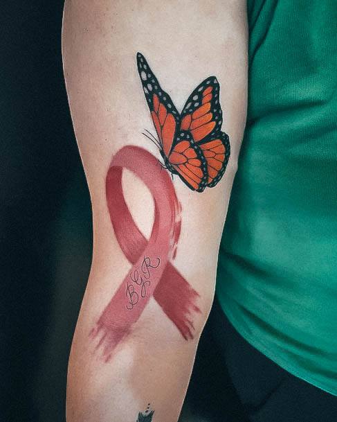 Nice Breast Cancer Tattoos For Women