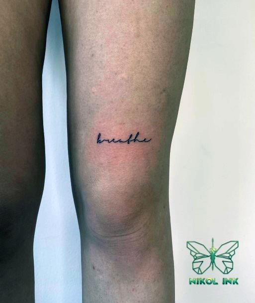 Nice Breathe Tattoos For Women