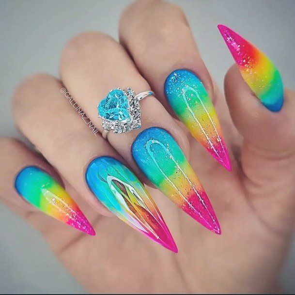 Nice Bright Summer Nails For Women