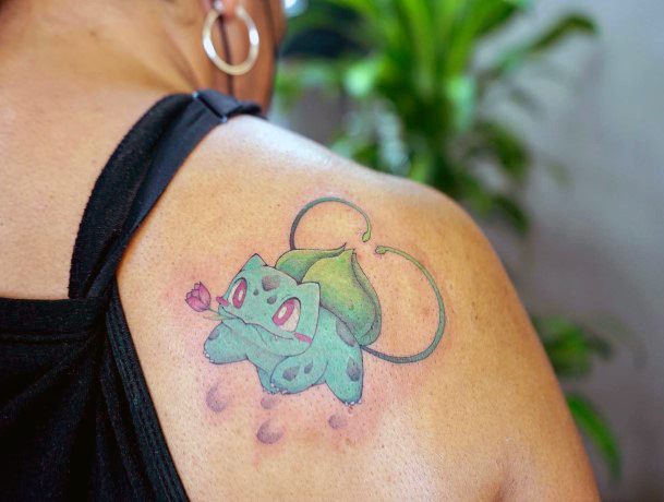 Nice Bulbasaur Tattoos For Women