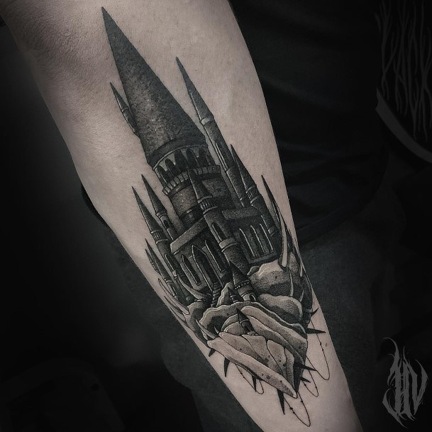 Nice Castle Tattoos For Women