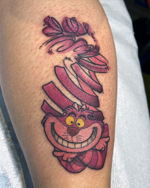 Nice Cheshire Cat Tattoos For Women