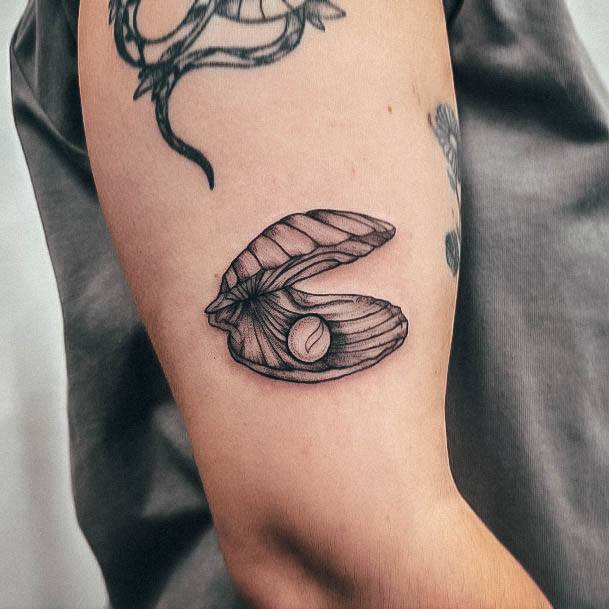 Top 100 Best Clam Tattoos For Women - Clamshell Design Ideas