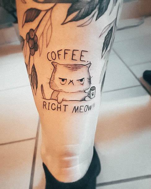 Nice Coffee Mug Tattoos For Women