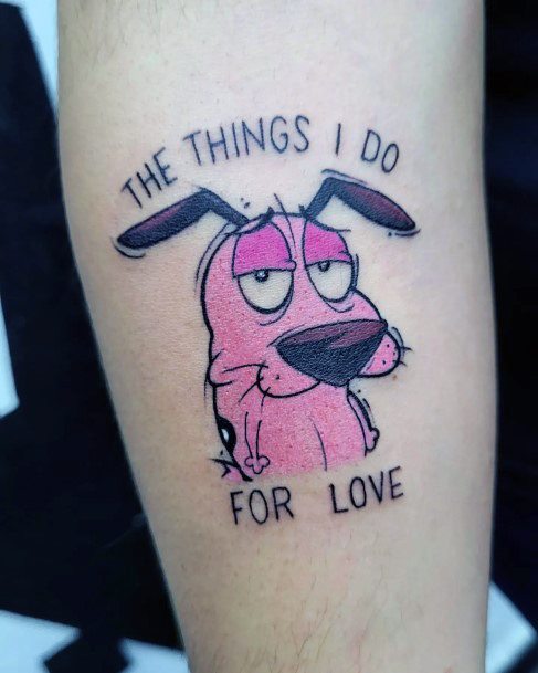 Nice Courage The Cowardly Dog Tattoos For Women