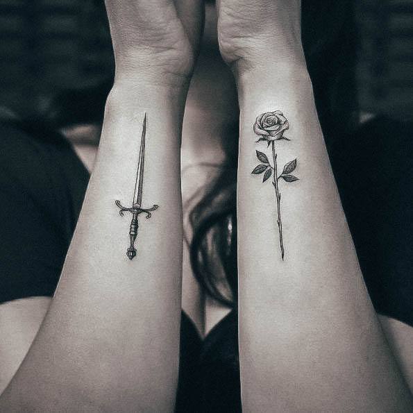 Nice Dagger Tattoos For Women