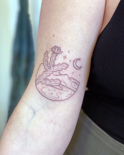 Nice Desert Tattoos For Women