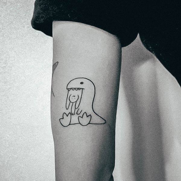 Nice Dinosaur Tattoos For Women