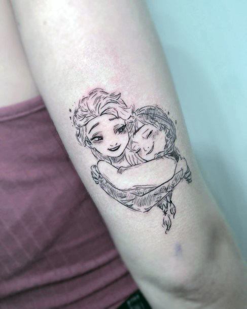 Nice Elsa Tattoos For Women