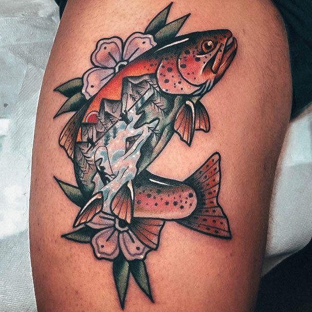 Nice Fishing Tattoos For Women