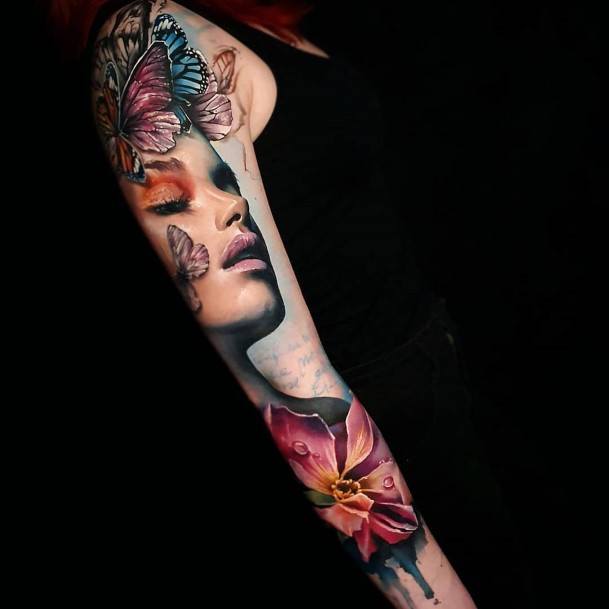 Nice Floral Tattoos For Women