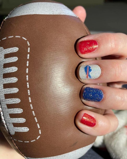 Nice Football Nails For Women