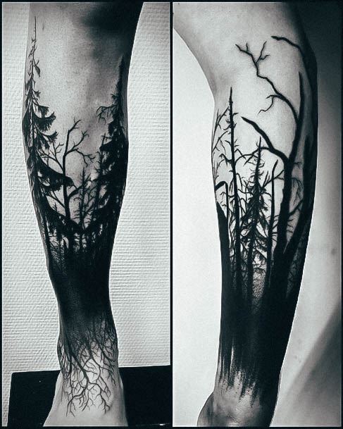 Nice Forest Tattoos For Women