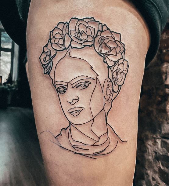 Nice Frida Tattoos For Women