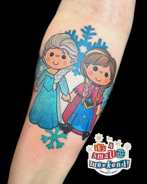 Nice Frozen Tattoos For Women