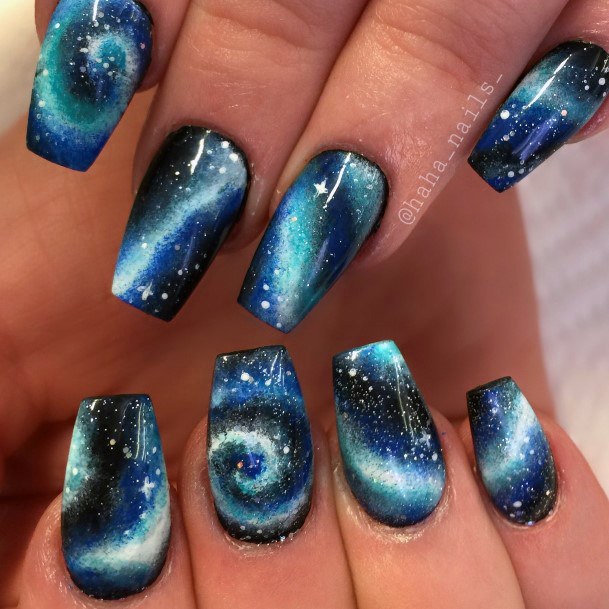 Nice Galaxy Nails For Women