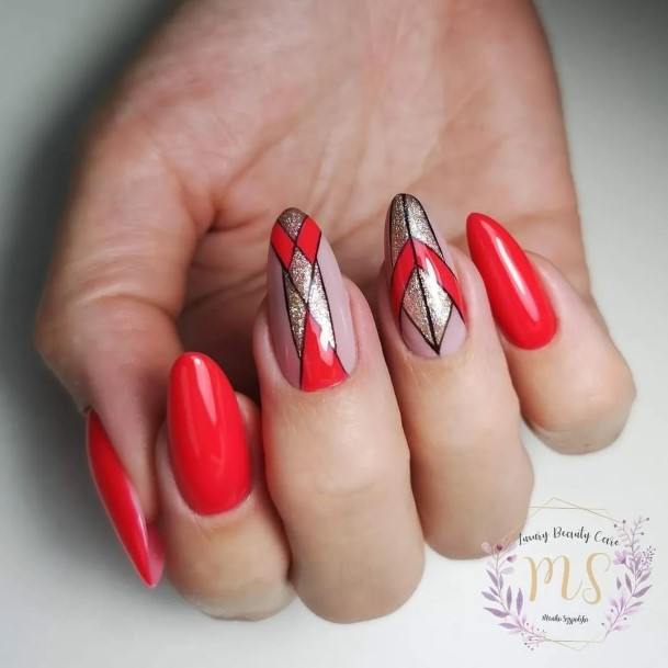 Nice Geometric Nails For Women