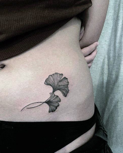 Nice Ginkgo Tattoos For Women