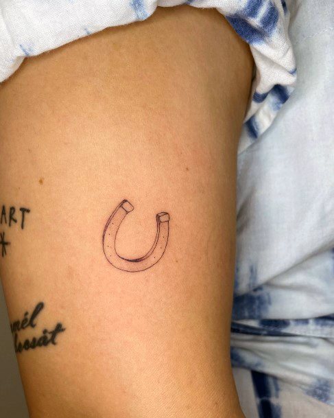 Nice Horseshoe Tattoos For Women