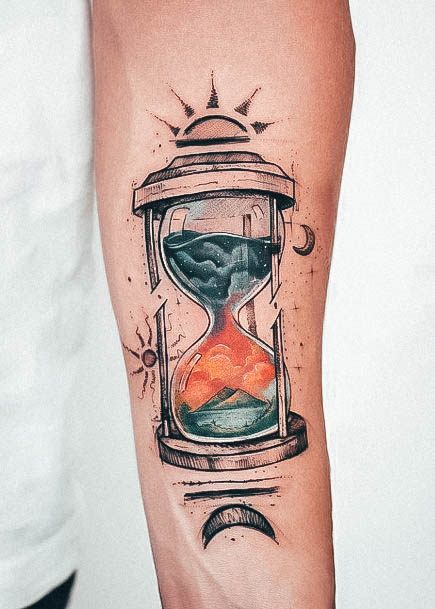 Nice Hourglass Tattoos For Women