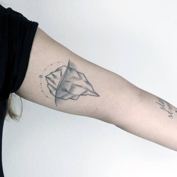 Nice Iceberg Tattoos For Women