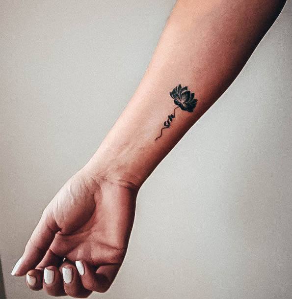 Nice Initials Tattoos For Women