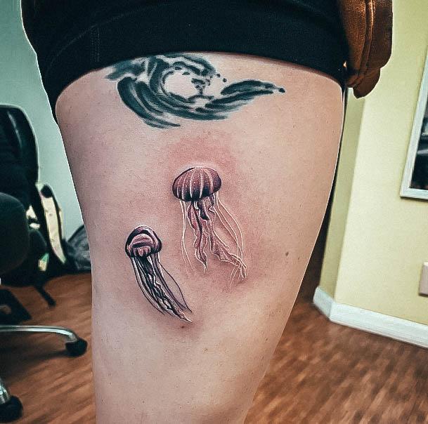 Nice Jellyfish Tattoos For Women