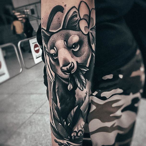 Nice Kangaroo Tattoos For Women