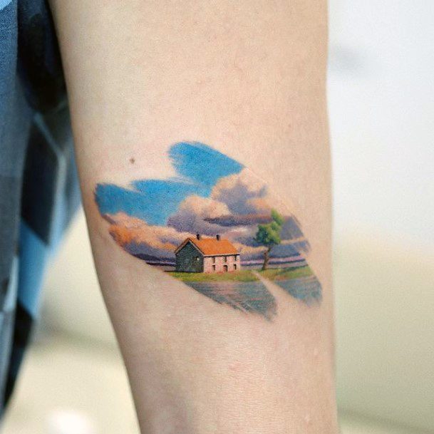 Nice Landscape Tattoos For Women