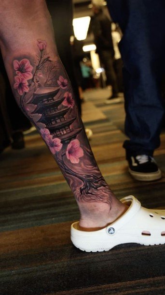 Nice Leg Sleeve Tattoos For Women