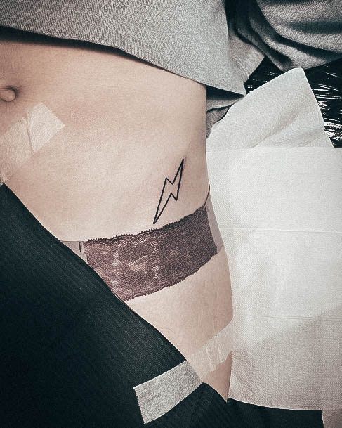 Nice Lightning Bolt Tattoos For Women