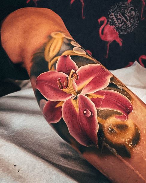 Nice Lily Tattoos For Women