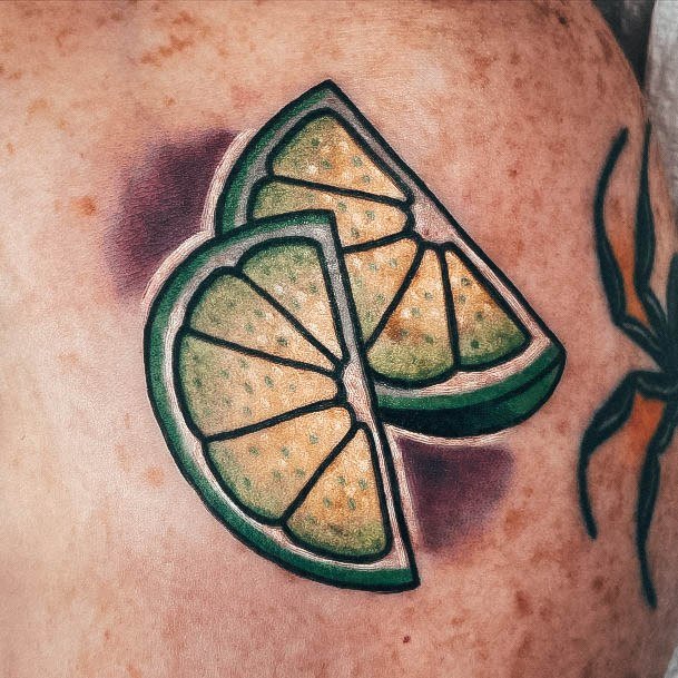 Nice Lime Tattoos For Women