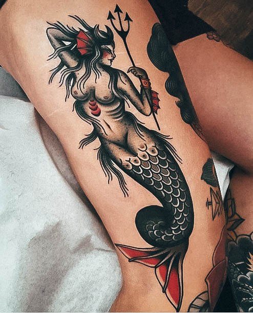 Nice Mermaid Tattoos For Women