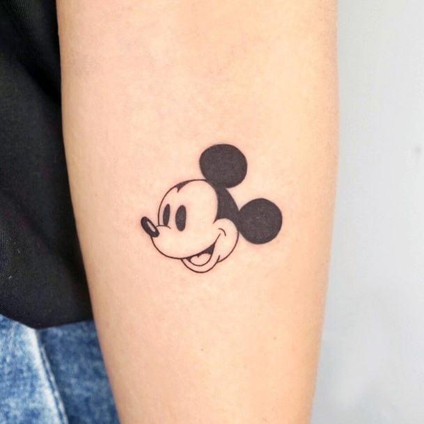 Nice Mickey Mouse Tattoos For Women