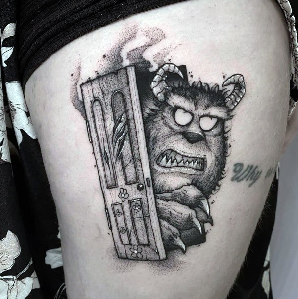 Nice Monsters Inc Tattoos For Women