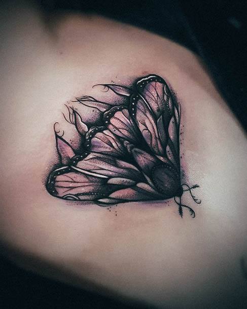 Nice Moth Tattoos For Women