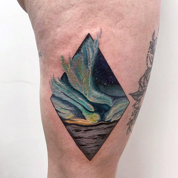 Nice Northern Lights Tattoos For Women