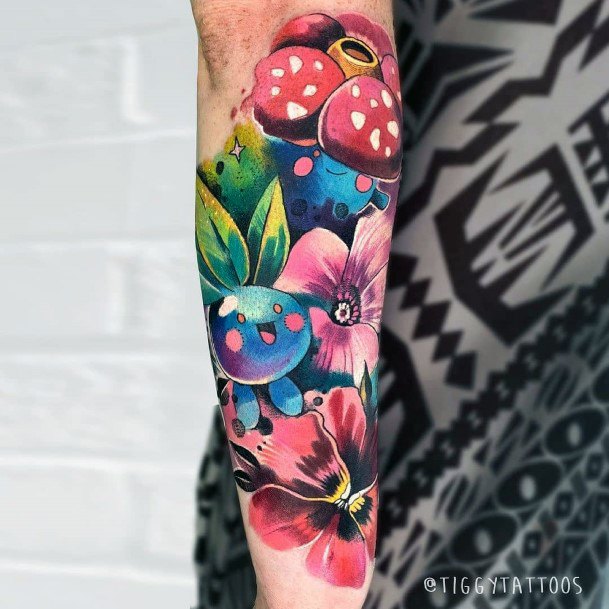 Nice Oddish Tattoos For Women