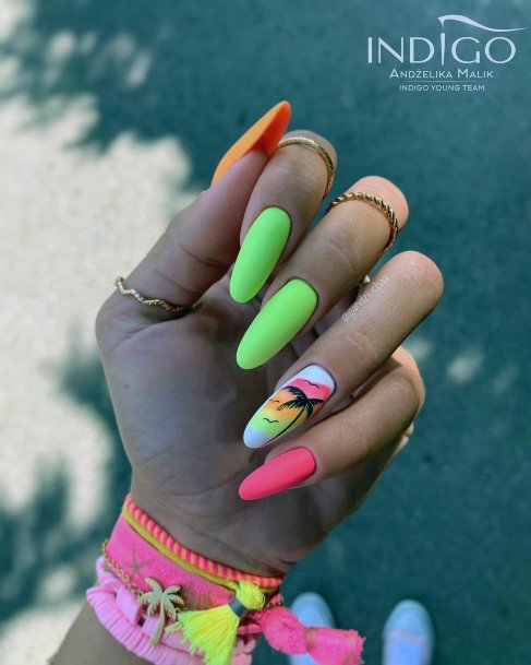 Nice Ombre Summer Nails For Women