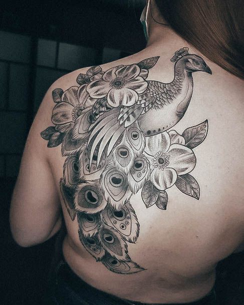 Nice Peacock Tattoos For Women