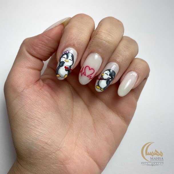 Nice Penguin Nails For Women