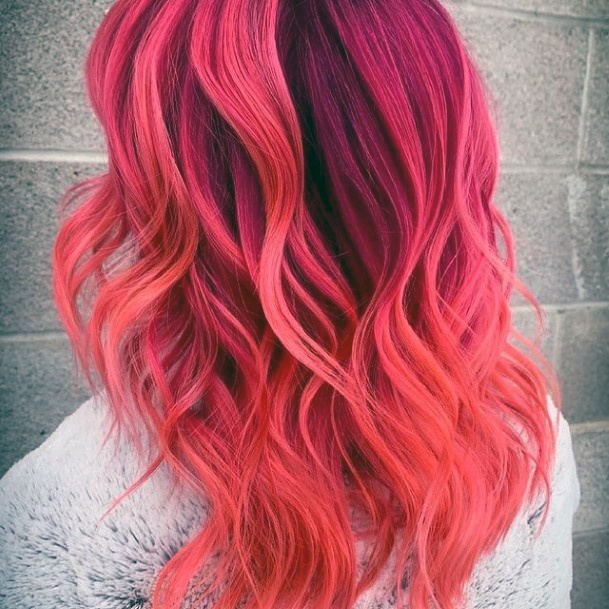 Nice Pink Ombre Hairstyless For Women