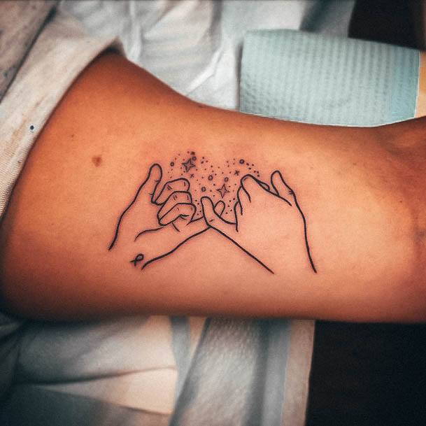 Nice Pinky Promise Tattoos For Women