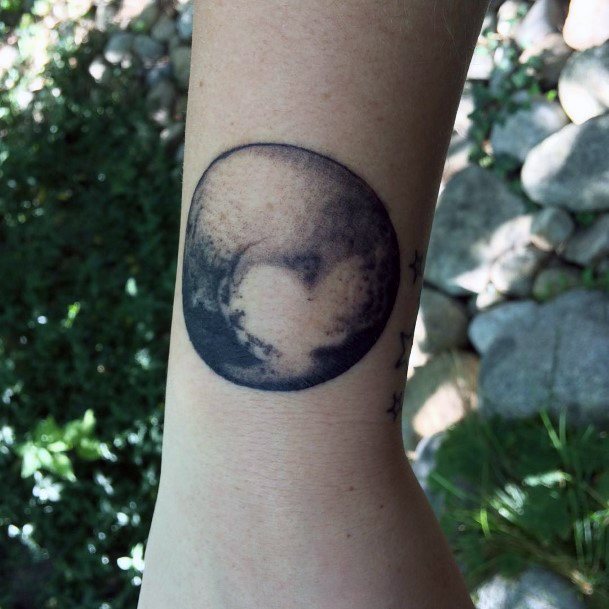 Nice Pluto Tattoos For Women