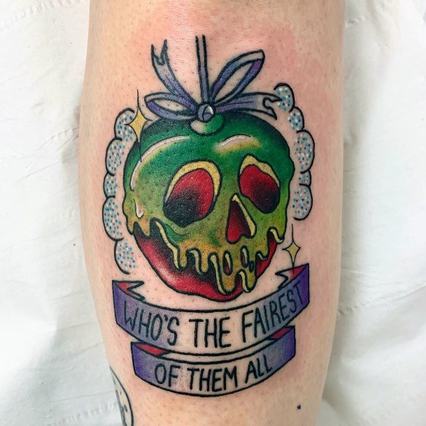 Nice Poison Apple Tattoos For Women