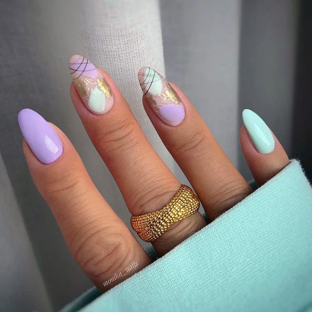 Nice Purple Dress Nails For Women