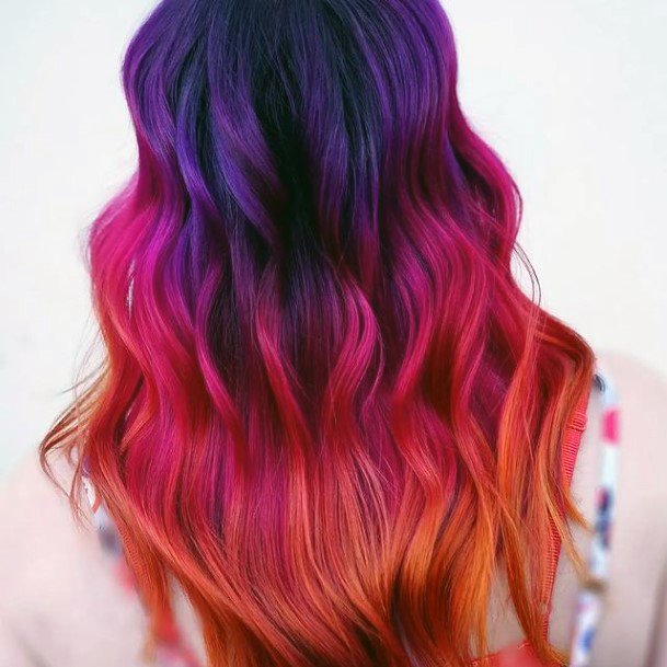 Nice Red Ombre Hairstyless For Women